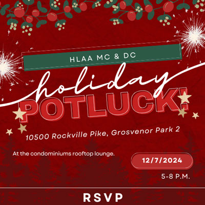 Holiday potluck celebration graphic